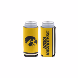 WinCraft NCAA Iowa Hawkeyes Slim Can Cooler, Team Colors, One Size