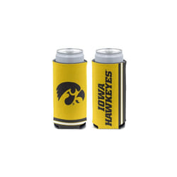 WinCraft NCAA Iowa Hawkeyes Slim Can Cooler, Team Colors, One Size