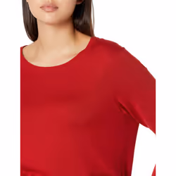 Amazon Essentials Women's Long-Sleeve Lightweight Crewneck Sweater Available in Plus Size  Red  1X