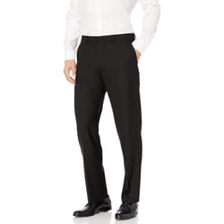 Amazon Essentials Mens classic-Fit Wrinkle-Resistant Stretch Dress Pant  Black  34W x 28L