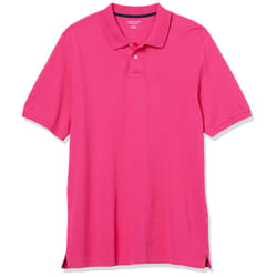 Men's Regular-Fit Cotton Pique Polo Shirt (Available in Big & Tall), Hot Pink, X-Small