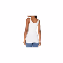 Women's Slim-Fit Thin-Strap Tank Top, Pack of 2, White, S
