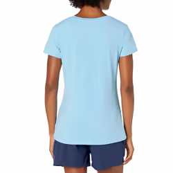 Amazon Essentials Women's Tech Stretch Short-Sleeve Crewneck T-Shirt (Available in Plus Size)  Pack of 2  Neon Pink/Blue  X-Small