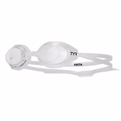 TYR Vecta Racing Swim Goggles Adult Fit  Clear