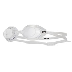 TYR Vecta Racing Swim Goggles Adult Fit  Clear