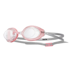 TYR Vecta Racing Swim Goggles Adult Fit  Pink/Grey