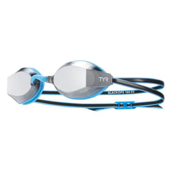 TYR Blackops 140 EV Racing Mirrored Goggles Junior Fit  Silver/Blue/Black