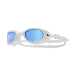 TYR Adult Special Ops 2.0 Polarized Swim Goggles  Blue/White/White