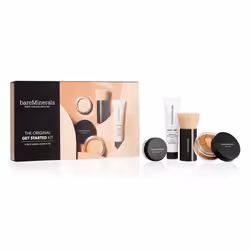 bareMinerals Original Get Started Kit  4 Piece Mini Mineral Makeup Includes Original Loose Foundation  Face Primer  Setting P ...