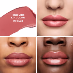 Laura Mercier High Vibe Lip Color  6HR Long Lasting Lipstick  Lightweight and Comfortable Smooth Wear  Non-Drying  Hydrating  Luminous Shine  140 Buzz