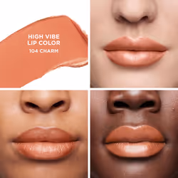 Laura Mercier High Vibe Lip Color  6HR Long Lasting Lipstick  Lightweight and Comfortable Smooth Wear  Non-Drying  Hydrating  Luminous Shine  104 Char