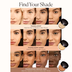 Laura Mercier Translucent Loose Setting Powder & Puff Set Divinely Flawless: 24 HR Shine Control  Soft Matte Finish  Long Lasting Wear  Best for Norma