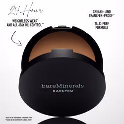 bareMinerals Barepro 24HR Skin-Perfecting Powder Foundation  Matte Pressed Powder Foundation Full Coverage with Plant-Based Squalene  Oil Control  Veg