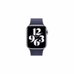 Apple Leather Loop Watch Strap 42mm 44mm 45mm Medium Diver Blue