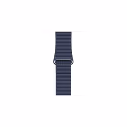 Apple Leather Loop Watch Strap 42mm 44mm 45mm Medium Diver Blue