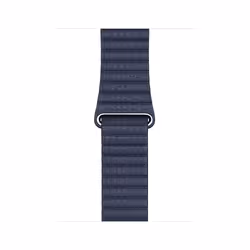 Apple Leather Loop Watch Strap (44mm) - Large - Diver Blue