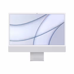 Apple iMac 24in M1 256GB - Silver, 61 cm (24"), 4.5K Ultra HD, Apple M, 8 GB, 256 GB, macOS Big Sur
