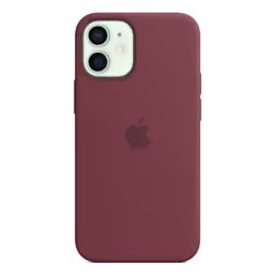Apple iPhone 12 mini Silicone Case with MagSafe - Plum