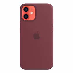 Apple iPhone 12 mini Silicone Case with MagSafe - Plum