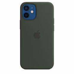 Apple iPhone 12 mini Silicone Case with MagSafe - Cypress Green, Cover, Apple, iPhone 12 mini, 13.7 cm (5.4"), Green