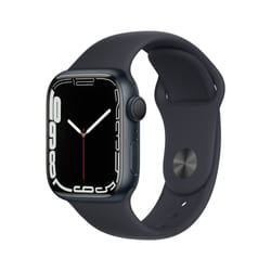 Apple Watch Series 7 OLED 41 mm Digital Touchscreen Black Wi-Fi GPS (satellite)