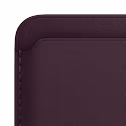 Apple iPhone Leather Wallet with MagSafe - Dark Cherry