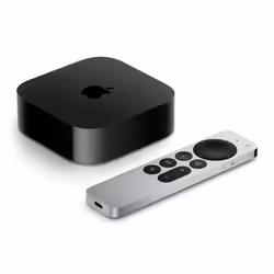 Apple TV 4K, Apple, A15, 64 GB, AVC, H.264, HEVC, M4V, MP4, MPEG4, AAC, AC3, AIFF, EAC3, FLAC, HE-AAC, MP3, MP3 VBR, WAV, GIF ...