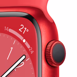 Apple Watch Series 8 OLED 45 mm Digital 396 x 484 pixels Touchscreen Red Wi-Fi GPS (satellite)