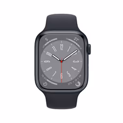 Apple Watch Series 8 OLED 41 mm Digital 352 x 430 pixels Touchscreen Black Wi-Fi GPS (satellite)