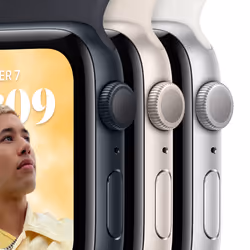 Apple Watch SE OLED 40 mm Digital 324 x 394 pixels Touchscreen Beige Wi-Fi GPS (satellite)
