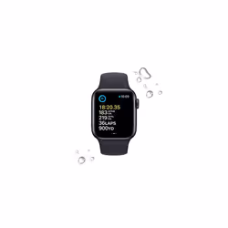 Apple Watch SE (2nd generation) (GPS, 40mm) Smart watch - Midnight Aluminium Case with Midnight Sport Band - Regular. Fitness & Sleep Tracker, Crash