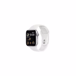 Apple Watch SE (2nd generation) (GPS, 40mm) Smart watch - Silver Aluminium Case with White Sport Band - Regular. Fitness & Sl ...