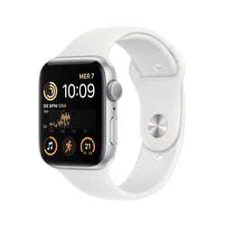 Apple Watch SE OLED 44 mm Digital 368 x 448 pixels Touchscreen Silver Wi-Fi GPS (satellite)