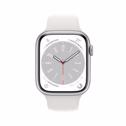Apple Watch Series 8 OLED 45 mm Digital 396 x 484 pixels Touchscreen Silver Wi-Fi GPS (satellite)