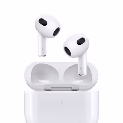 Apple AirPods (3rd generation) with Lightning Charging Case, True Wireless Stereo (TWS), Calls/Music, Headset, White