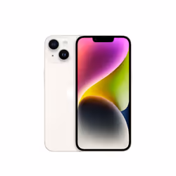 Apple iPhone 14 Plus 128GB - Starlight, 17 cm (6.7"), 2778 x 1284 pixels, 128 GB, 12 MP, iOS 17, White