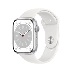 Apple Watch Series 8 OLED 45 mm Digital 396 x 484 pixels Touchscreen Silver Wi-Fi GPS (satellite)