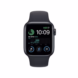 Apple Watch SE OLED 40 mm Digital 324 x 394 pixels Touchscreen Black Wi-Fi GPS (satellite)