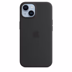 Apple iPhone 14 Silicone Case with MagSafe - Midnight, Cover, Apple, iPhone 14, 15.5 cm (6.1"), Black