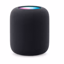 Apple HomePod, Apple Siri, Cylinder, Black, Fabric, Home app and HomeKit, Intercom transcriptions, Siri, Touch Accommodations ...