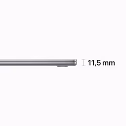 Apple MacBook Air Apple M M2 Laptop 38.9 cm (15.3") 8 GB 256 GB SSD Wi-Fi 6 (802.11ax) macOS Ventura Grey