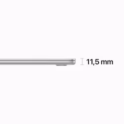 Apple MacBook Air Apple M M2 Laptop 38.9 cm (15.3") 8 GB 256 GB SSD Wi-Fi 6 (802.11ax) macOS Ventura Silver