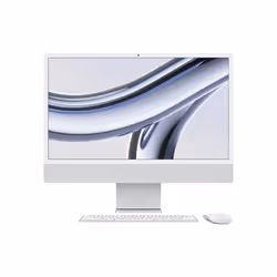 Apple iMac 24-inch with Retina 4.5K display: M3 chip with 8‑core CPU and 8‑core GPU, 256GB SSD - Silver, 59.7 cm (23.5"), 4.5 ...