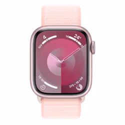Apple Watch Series 9 41 mm Digital 352 x 430 pixels Touchscreen Pink Wi-Fi GPS (satellite)