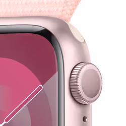 Apple Watch Series 9 41 mm Digital 352 x 430 pixels Touchscreen Pink Wi-Fi GPS (satellite)