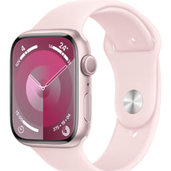 Apple Watch Series 9 45 mm Digital 396 x 484 pixels Touchscreen Pink Wi-Fi GPS (satellite)