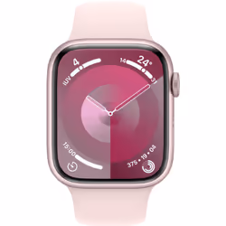 Apple Watch Series 9 45 mm Digital 396 x 484 pixels Touchscreen Pink Wi-Fi GPS (satellite)
