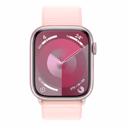 Apple Watch Series 9 45 mm Digital 396 x 484 pixels Touchscreen Pink Wi-Fi GPS (satellite)