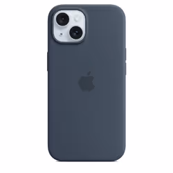 Apple iPhone 15 Silicone Case with MagSafe - Storm Blue, Cover, Apple, iPhone 15, 15.5 cm (6.1"), Navy
