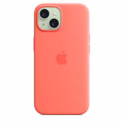 Apple iPhone 15 Silicone Case with MagSafe - Guava - Additional view 4